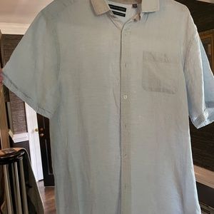 Saks Fifth Avenue Linen Short Sleeve Shirt